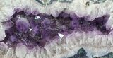 Amethyst & Calcite Geode From Brazil - lbs #34450-1